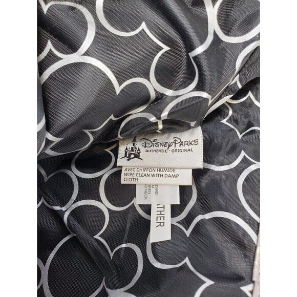 DISNEY PARKS EXCLUSIVE MERCHANDISE LARGE SILVER METALLIC TOTE BAG MICKEY MOUSE - Picture 8 of 12